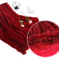 thumbnail image 5 of LOCHAS Super Soft Shaggy Faux Fur Blanket, Plush Fuzzy Bed Throw Decorative Washable Cozy Sherpa Fluffy Blankets for Couch Chair Sofa (Red 60" x 80"), 5 of 6