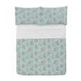thumbnail image 1 of Garden Microfiber Bedspread Set, Flower Blossom with Pastel Colored Background Hand Sketch Wedding Romantic, Soft Bedding Set with Pillow Shams & Comforter, 3 Sizes, Pale Blue Grey White, by Ambesonne, 1 of 1