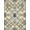 Gold Ivory Blue, Pattern 3, variant on ODIKA 9'x12' Washable Area Rug Lattice Vintage Botanical Sprays Distressed Scroll Farmhouse Plaid Refined for Great Room, Indoor Concept, Large Living Low Pile, Flatwoven