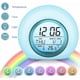 thumbnail image 1 of Led Children's Alarm Clock, Wake-up Alarm Clock 7 Color Change Changing Light Alarm Clock, 5 Natural Sounds To Improve Sleep, Touch Control, 1 of 4
