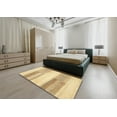 thumbnail image 5 of Ahgly Company Machine Washable Indoor Square Abstract Gold Area Rugs, 6' Square, 5 of 7