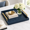 Blue-20" x 20" x 3", variant on Blue 20" x 20" x 3" Decorative Serving Tray For Ottoman and Coffee Tables