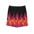 thumbnail image 4 of Lovzfmll Little Boy's Shorts, Floral Print Hawaiian Beach Shorts with Pockets, Elastic Waist Vacation Outfits for 5-6 Years, 4 of 8