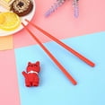 thumbnail image 6 of Children Caimao Doll Kids Helper Flatware Cute Cat Practice chopsticks Training Chopsticks WHITE, 6 of 8