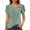 Green, variant on Womens Tee Short Sleeve Button Down Collar Loose Fit Solid Color Y2K Tops,Pink,S