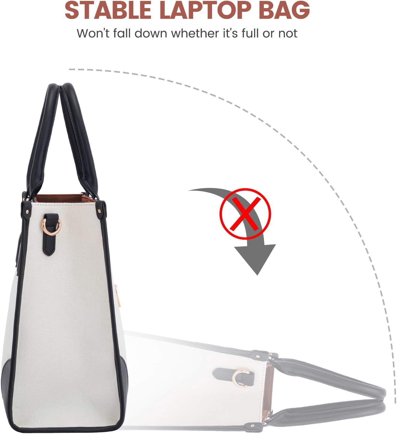 LOVEVOOK Laptop Bag for Women 15.6 lnch,Waterproof Laptops Tote Bags for Womens,Professional Work Bags for Women with Cup Holder,Large Laptop Purse Computer Briefcase Office Teacher Clutch Bag,2 PCS
