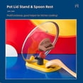 thumbnail image 3 of Stovetop Spoon Rest, Heat-resistant Pot Lid Holder And Spoon Holder, Utensil Rest With Drip For Ladle/spatula/spoon/tongs More - No More Mess While, 3 of 5