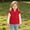 Red, variant on CBASIHI Toddler Girls Ruffle Sleeve Vests Size 2 T, Cute Casual Lightweight Fall Winter Stand Collar Sleeveless Warm Jacket Pink