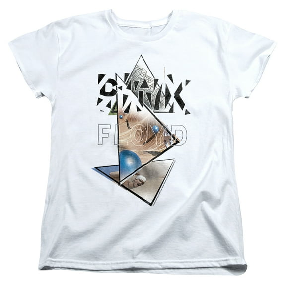 Pink Floyd Pink Floyd Triangle Frames Women's T Shirt, White, 2X-Large