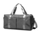 thumbnail image 1 of Qarigey Bolsa de gimnasio de gran capacidad, bolsa de almacenamiento de Fitness, bolsa de equipaje de viaje impermeable portátil, accesorios de soporte Envolturas para manijas de equipaje Gris, 1 of 6