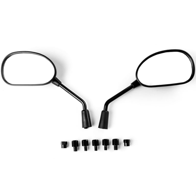 Krator Custom Rear View Mirrors Black Pair w/Adapters Compatible with  Victory Vision Street Tour