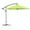 Green, variant on Pure Garden 10-Foot Offset Patio Umbrella with Crank and Base (Blue)