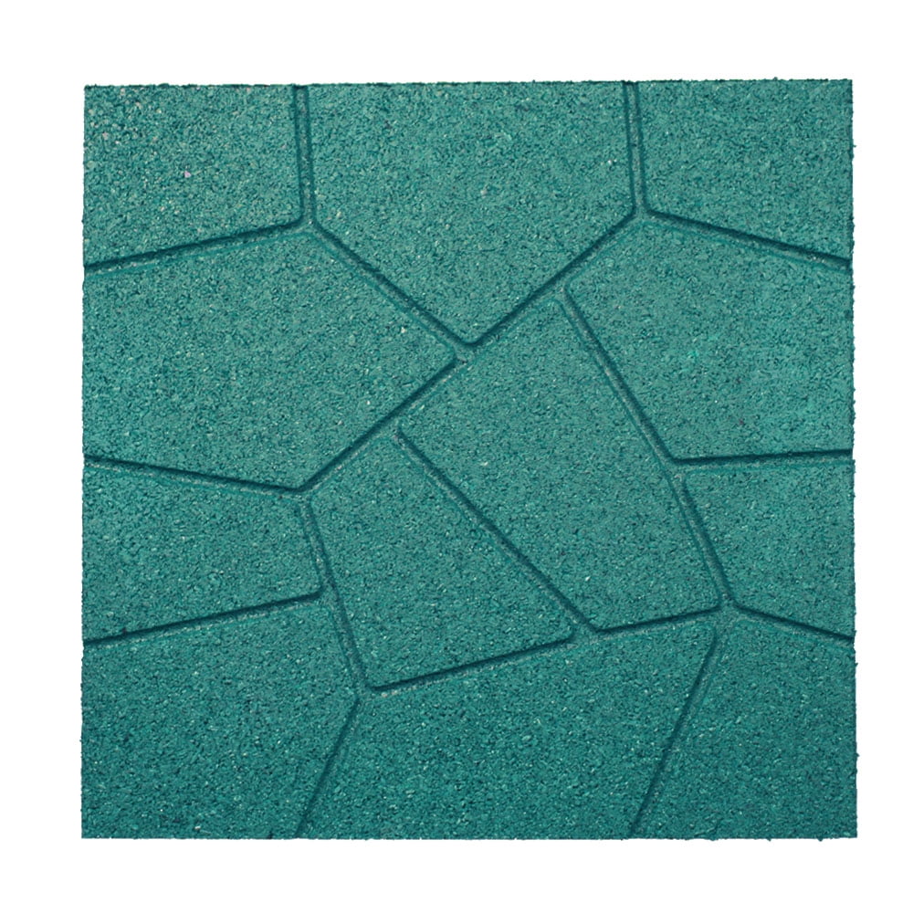 "RevTime DualSide Garden Rubber Paver for Patio, Step Stone, Walkway