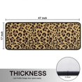 thumbnail image 5 of Kitchen Rugs Sets Of 2,Brown and Black Leopard Print Anti Fatigue Kitchen Mat Rugs Non Slip Washable,Decorative Kitchen Floor Mats for Kitchen,Sink,Laundry,17"x47"+17"x47", 5 of 5