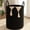 Black, variant on Large Laundry Basket Hamper - Cotton Rope Woven Basket for Blankets, Toys, Clothes - Tall Decorative Nursery Hamper with Long Handles, Brown/White