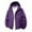 Purple, variant on QUNYINEY Zip Up Jackets for Women Trendy Black Hooded with Pockets Windbreaker Windbreaker Waterproof Outdoor Long Sleeve Loose Fit Women Winter Coats