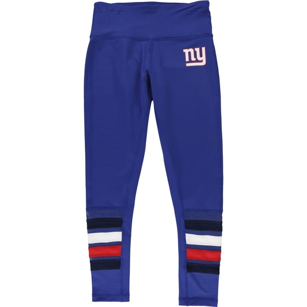 Tommy Hilfiger New York Giants Pantalones deportivos de compresión para mujer, azul, pequeño