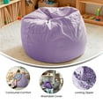 thumbnail image 4 of Flash Furniture Dillon Small Lavender Dot Refillable Bean Bag Chair for Kids and Teens, 4 of 12