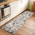 thumbnail image 3 of Vintage Rooster Farmhouse 2'x6' Runner Rug, Grey Wooden Farm Animals Striped Washable Non-Slip Area Rugs for Hallway Kitchen Floor Bedroom Entryway, Laundry Carpet Decoration Indoor Mat, 3 of 9