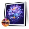 thumbnail image 1 of Cuadros Decorativos Pintura de diamante perforado redondo 5D DIY dibujo de loto pintura Wdftyju de diamante perforado redondo dibujo de pintura de diamante decoración del hogar regalos, 1 of 9