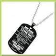 thumbnail image 4 of Gift for Son From Dad My Son I Love You Dog Tag Letter Pendant Necklace for Men, 4 of 4