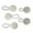 White, variant on 5Pack Shirt Collar Extender / Elastic Extender for Dress Shirt - White - 2 Small, 2 Regular, 1 Large (Use Small as Cufflinks)
