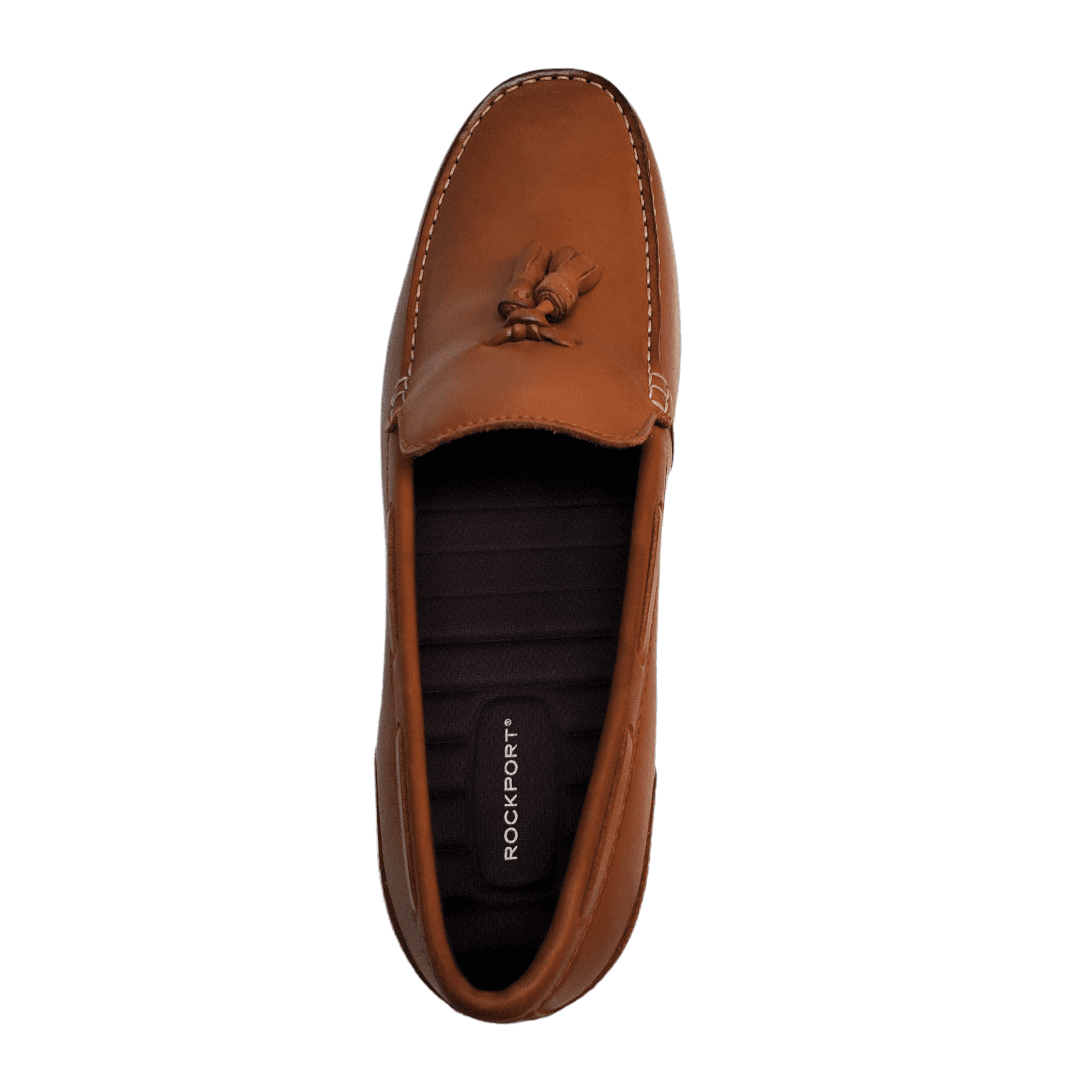 ROCKPORT MALCOM TASSEL MEN\'S TAN LOAFERS Rockport Mens Casual Shoes Malcolm Leather Slip On Tassel  main image 4