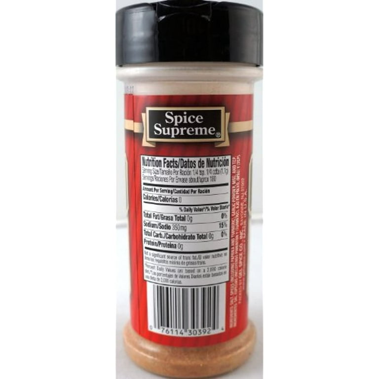 Spice Supreme Adobo With Sazon (Pimento) - No Artificial Flavors, Certified  Kosher Plastic Shaker, 7-Oz. (Pack Of 1) 