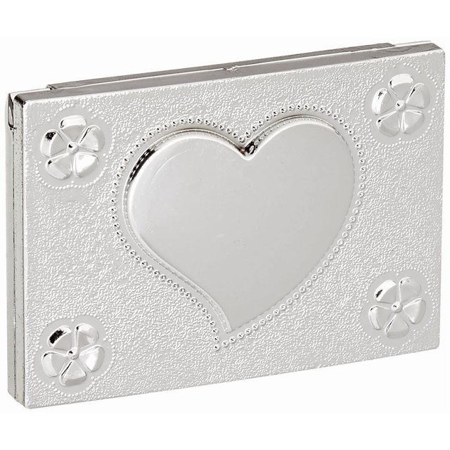 FASHIONCRAFT Collection Reflets Élégants Design Cœur Miroir Compact, 1