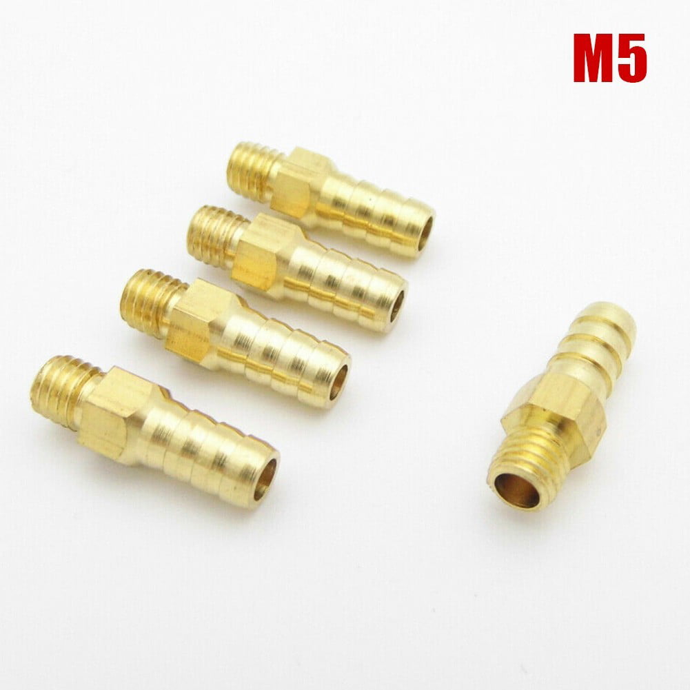 M6 Threaded Water Nipple for RC Boat New 2PCS 90 Degree Brass M5