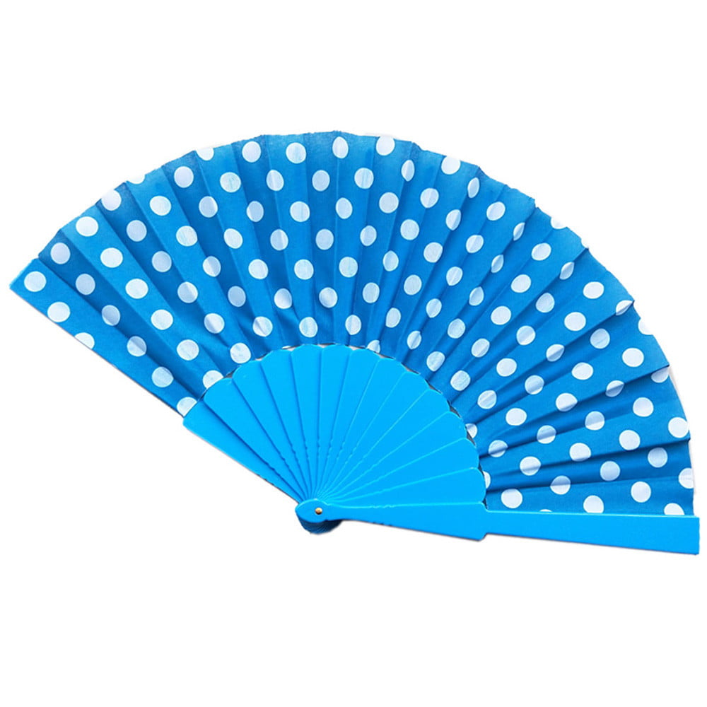 7 Colors Chinese Folding Paper Fan Retro Hand Loot Fans Wedding Party Favours UK 