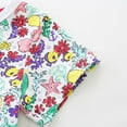 thumbnail image 3 of JUoaLXG Toddler Girls Casual Dresses Summer Floral Round Neck Short Sleeve Causal Birthday Party Shirt DressActivewear,White,2-3 Years, 3 of 8