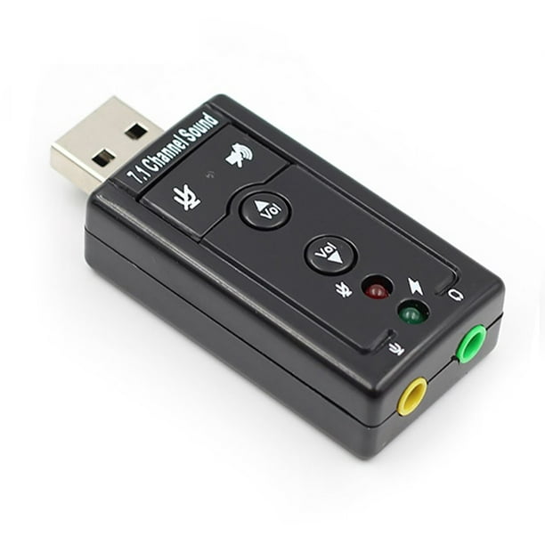 USB 6 canaux 5.1/7.1 Surround carte son externe PC ordinateur portable  tablette Audio carte adaptateur optique 