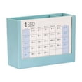 thumbnail image 2 of Two In One Pen Holders, 2025 Desk Calendar, Multifunctional Desk Storage Box, Stylish Organizer, Plastic Material, Monthly Calendar, Photo Frame, For Home Office, 2 of 6