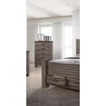 thumbnail image 3 of Transitional Wooden 6pc Bedroom Set Queen Size Bed w Drawers Dresser Mirror 2x Nightstands Chest Bedroom Furniture, 3 of 7