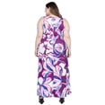 thumbnail image 3 of Plus Size Floral Scoop Neck Pocket Tank Maxi Dress, 3 of 3