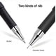 thumbnail image 1 of 10pcs NEW Black Gel Pen Full Matte Water 0.5 Pens Writing Stationery Supply Office, 1 of 5