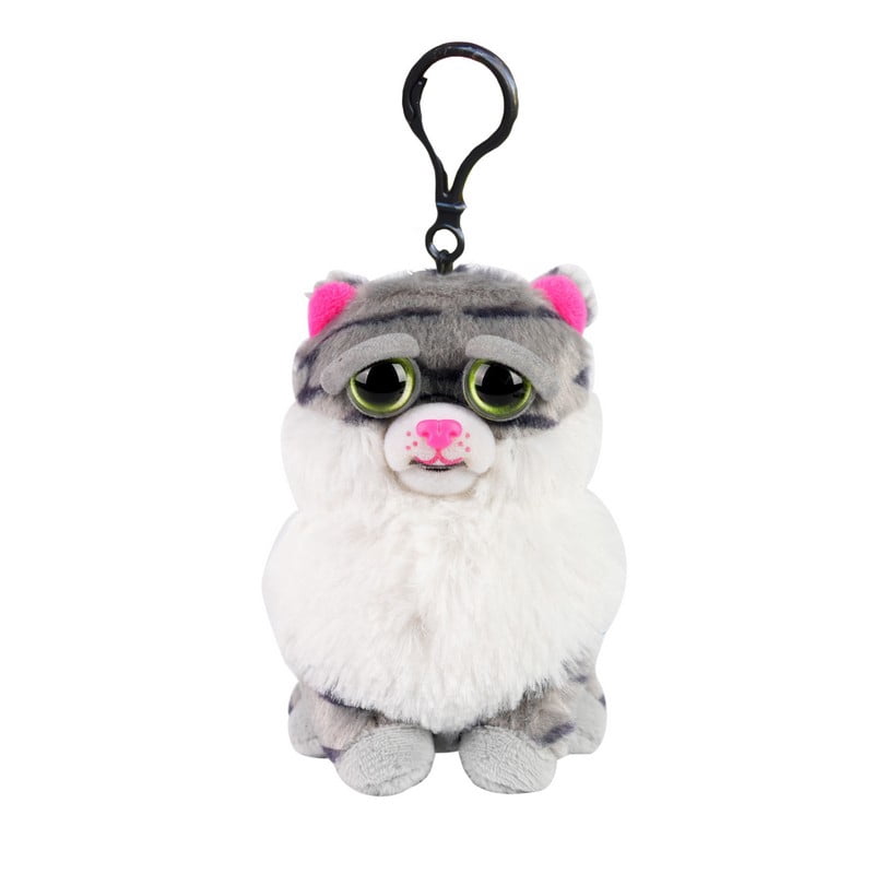 Feisty Pets® Minis 4" Lazy Lani the Fat Cat with Keychain Clip
