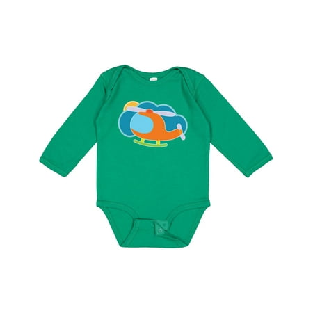 

Inktastic Helicopter for Boys Gift Baby Boy Long Sleeve Bodysuit