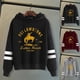 thumbnail image 2 of Sudadera con capucha de manga larga a rayas para exteriores personalizada con estampado de Yellowstone informal a la moda para hombres y mujeres, 2 of 5