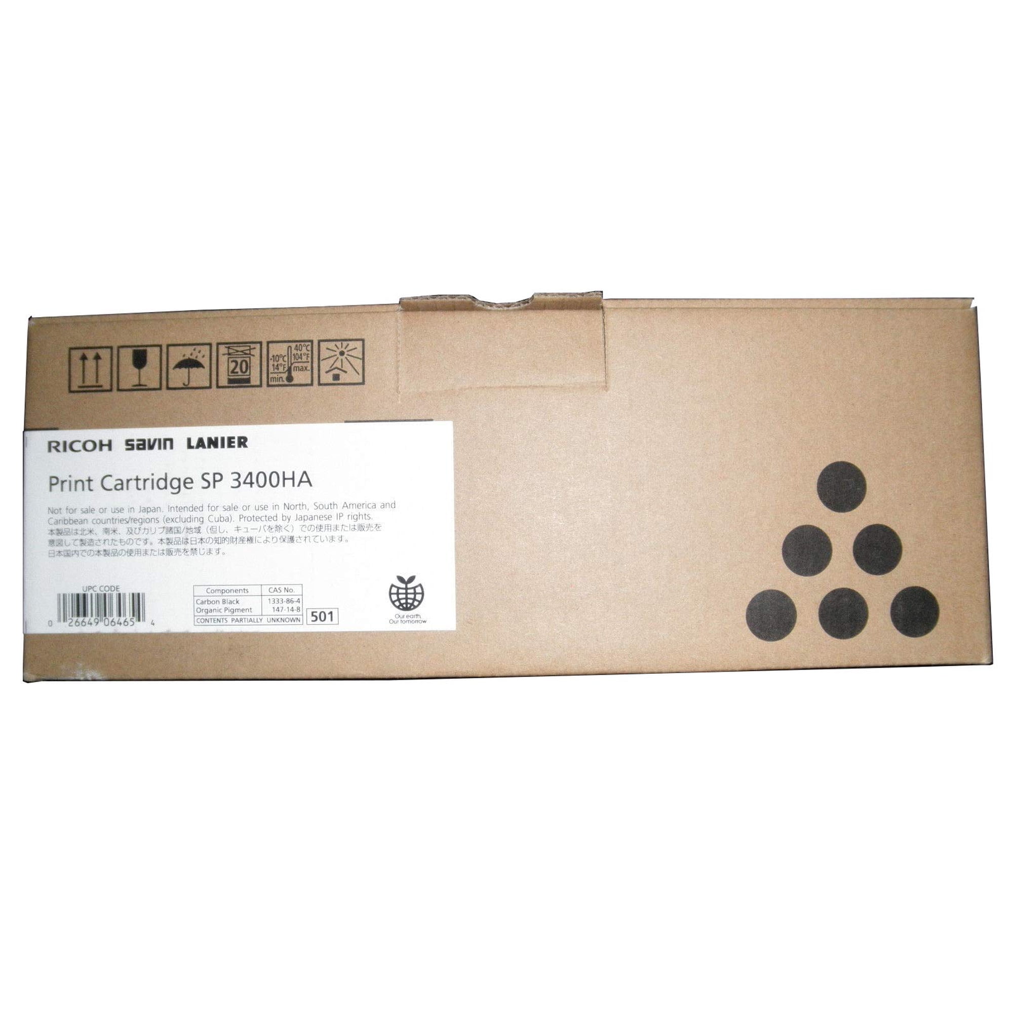 RIC406465 - Ricoh Type SP3400HA Printer Toner-Cartridge - Black