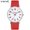 Red, variant on VAVC Nurse Watch Women With Big Dial 40MM Easy to Read Leather Strap