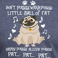 thumbnail image 3 of CafePress - Soft Puggy Warm Puggy T Shirt Men's Deluxe T Shirt - Mens Tri-blend T-Shirt, 3 of 4