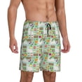 thumbnail image 2 of Fotbe Rabbit And Carrot Pajama Shorts for Men, Men's Pajama Bottoms, Sleepwear,Short Pajama Pants-Small, 2 of 9
