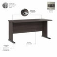 thumbnail image 3 of Studio A 60W Computer Desk with Drawers in Storm Gray - Engineered Wood, 3 of 9