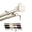 Gold, variant on Central Design 100-02-485-D Flora 1 in. Double Curtain Rod, 48-84 in. - Satin Nickel