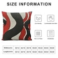 thumbnail image 5 of Creowell Wavy Vertical Stripe Throw Pillow Covers ,Modern Abstract Red Black WhiteCushion Cases Decorative Pillow Cases for Couch Sofa Bedroom White, 5 of 5