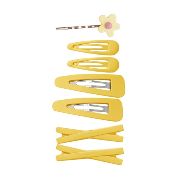 7 Piezas Amarillo Dulce Flor Mujer Chica Pasador Bobby Pin Horquilla Pinzas para el Cabello Decoración Elegantes Regalos Dorados Pinzas para el Cabello Clips y Pasadores Pinzas para el Cabello