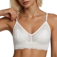 thumbnail image 2 of Admvng Women's Bras Wireless Lace Sheer Mesh Cute Comfort Everyday Bra, 2 of 6