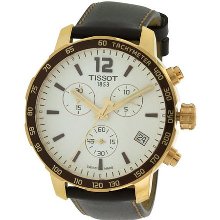 Tissot Quickster Nato Brown Leather Chronograph Ladies Watch T0954173603702